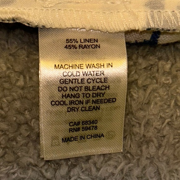 House of Harlow 1960 Cream and Blue Wide Leg pants - Picture 8 of 8